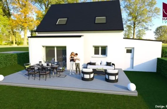 Maison 92 m² sur terrain 334 m²
