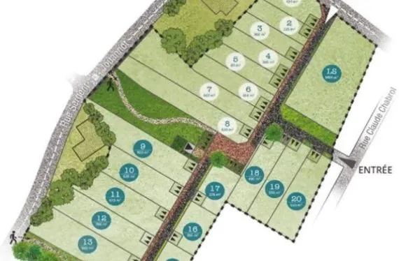 Terrain 385 m² à PLOEREN