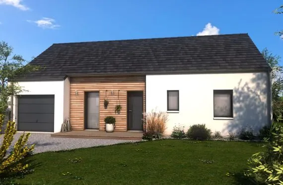 Maison 80 m² sur terrain 395 m²
